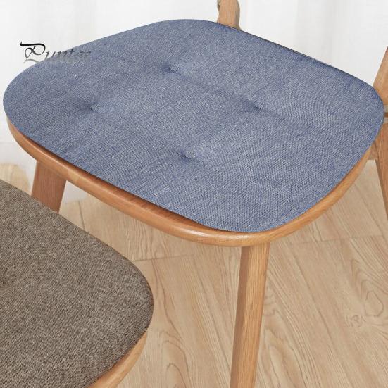 Stolsdyna med halkskyddsrem Förtjockad svampstoppning Mjuk elastisk hästhovform Stolkudde Hem Kök Kontor Uteplats Sittdyna