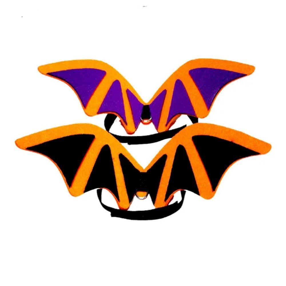 Bowknot Cat Bat Transformation Costume Non-woven Pet Halloween Costume Pet Bat Wings  Cosplay