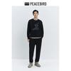 PEACEBIRD MEN Jacquard Tapered Casual Pants