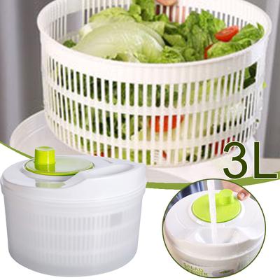 Vegetable Dehydrator Salad Spinner Dryer Vegetable Fruit Food Drain Basket Quick Washing Manual Centrifuge Kitchen Household