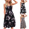 Robe florale croisée à col en v pour femmes, printemps et été, avec robe en dentelle