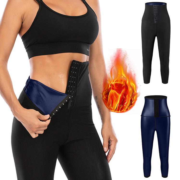 European & American Women's High-Waist Abdomen Control Yoga Pants: Adjustable Button, Hip-Lifting, Body-Shaping Fitness Leggings