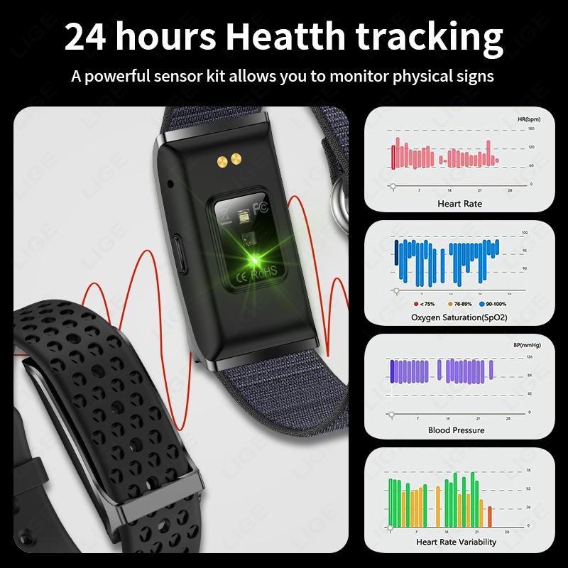 No Screen Smart Watch GPS Trajectory Ultra-long Use Blood Oxygen Blood Pressure Monitoring Sport Bracele Smartwatch
