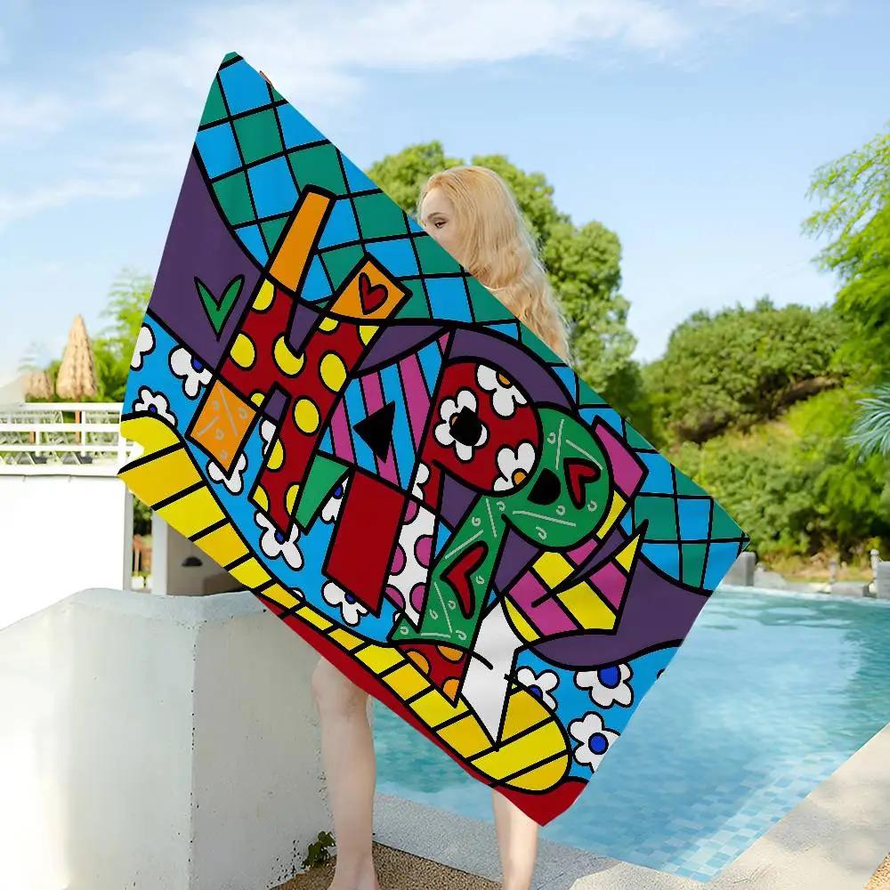 Asciugamano da Bagno Britto Microfibra Morbido Assorbente Traspirante Per Bambina Bambini Decorativo Cartone Animato Asciugamano da Spiaggia