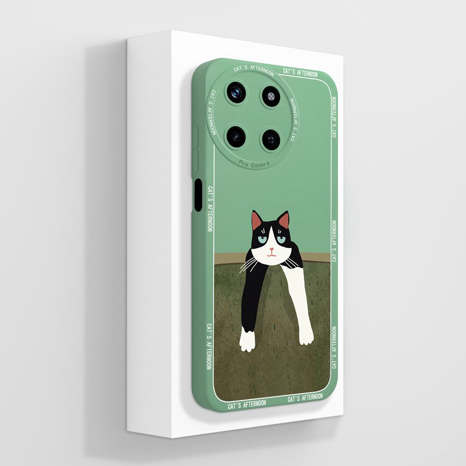 For Oppo Realme 11 4G Case Cute Panda Cartoon Style Liquid Silicone Casing For Oppo Realme11 4G New Design Prevalent Phone Funda