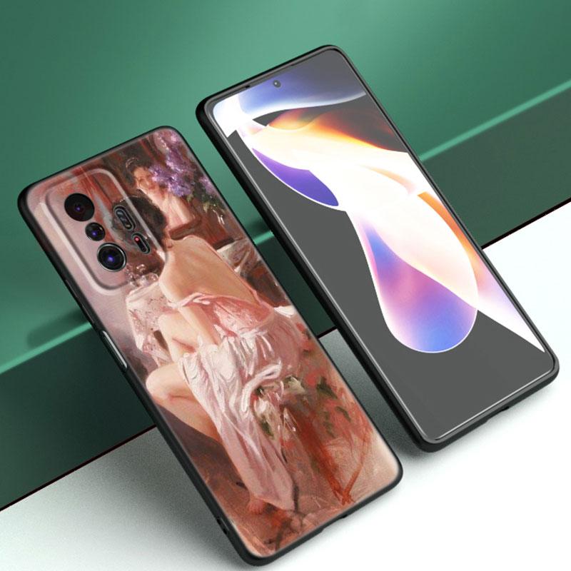 

Чехол для телефона Michelangelo Adam Fresco Art для Xiaomi Mi A2 8 9 SE Note 10 10T 11 12 Lite 9T 11T 12S 12T Pro A3 6X 12X, черный чехол Xiaomi Mi A2(6X)