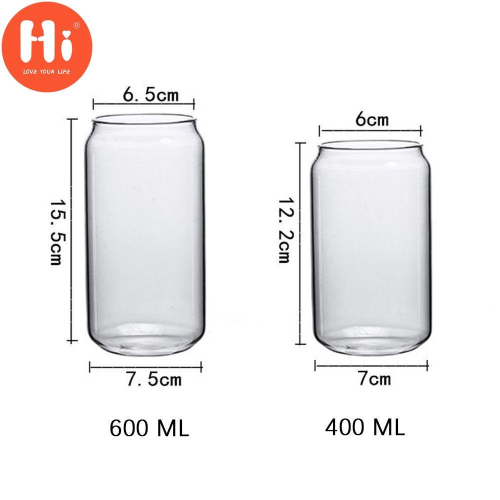 Hi Kitchen s rukojetí pro džus Nádobí na pivo Whisky Skleněný šálek Čajový šálek Plechovka Skleněný hrnek na kávu