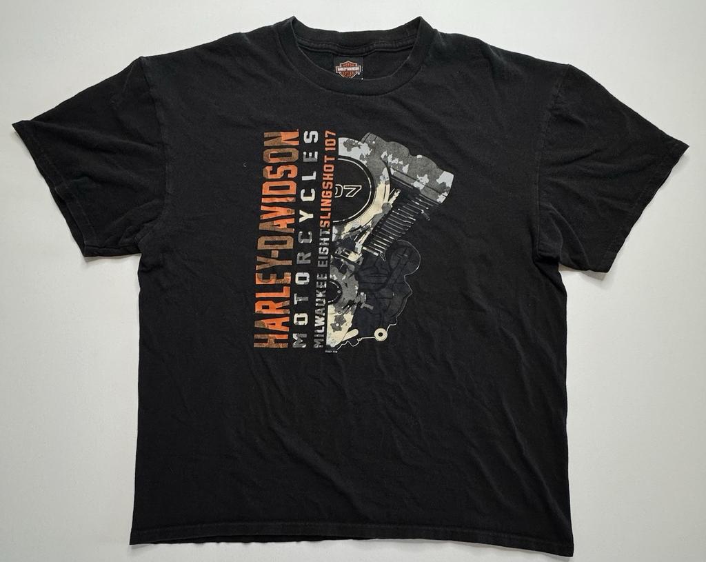 Harley-Davidson Willamette Valley Oregon Mens XL Black Graphic Tee Unisex T-Shirt