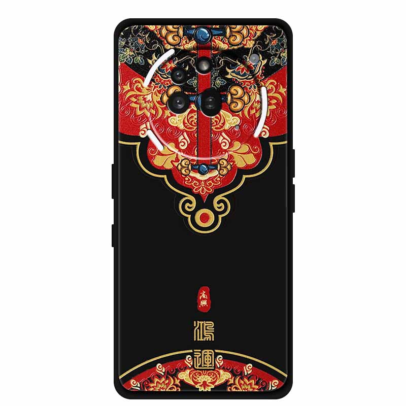 3D Prägehülle Für Nothing Phone 3A Pro Hülle 3 A Pro Hülle Blumen Schwarzes Silikon Weiche Rückabdeckung Für Nothing Phone3A Pro Hülle
