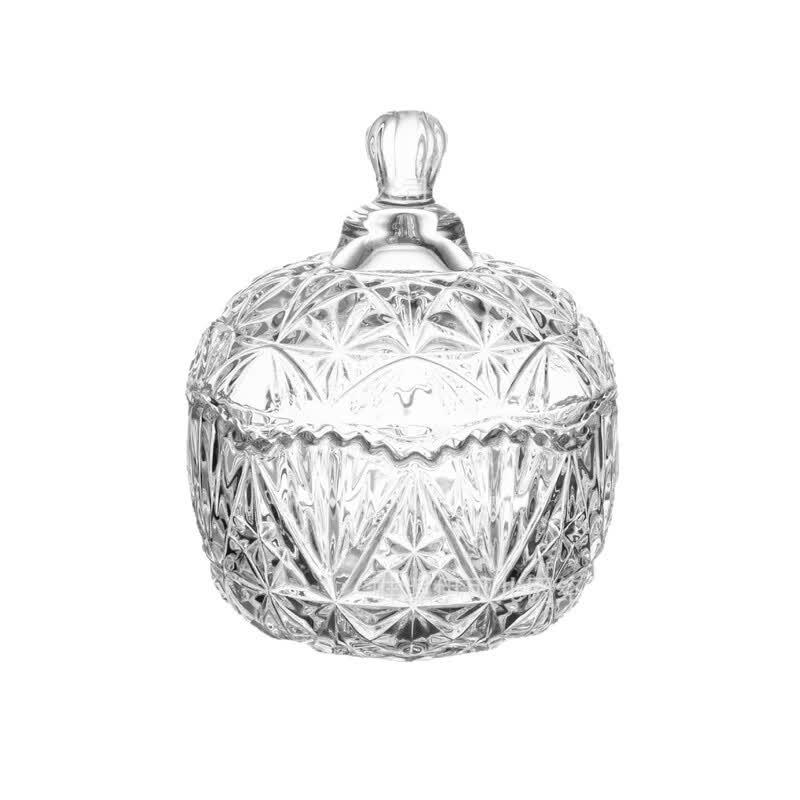 Transparent Glass Storage Jar