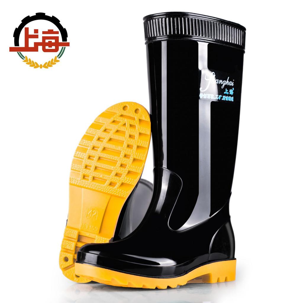 Rain shoes Adult plastic rain shoes High rain boots Waterproof, non-slip and wear-resistant overshoes Water boots