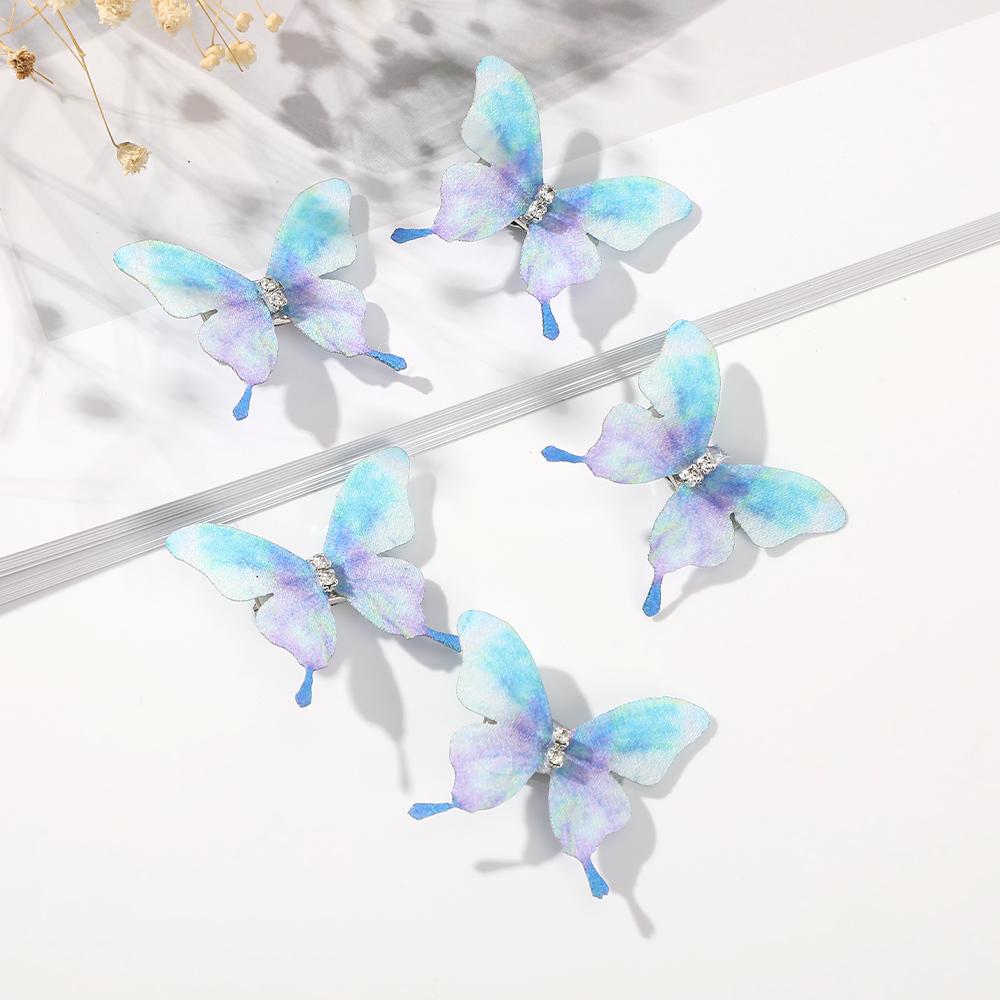 5PCS/set Butterfly Hairpin Cute Rave Styling Tools Hair Clips Girls Sweet Side Clips Bangs Clip Fashion Hair Accessories