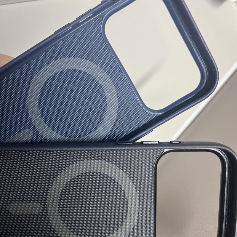 Magsafe Original Apple Techwoven Magnetische Hülle Für iPhone 17Pro Max Hüllen Kabelloses Laden Vollständiges Logo Schutz 17Pro Hülle