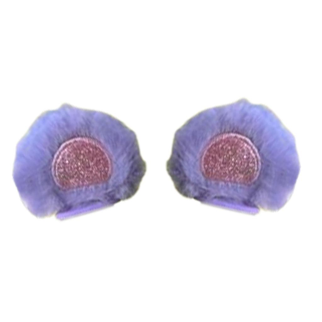 Plush Ears Attractive Versatile Easily Install Creative Design 2x Helmet Soft Ear Electric Scooter Rearview Mirror Decoration