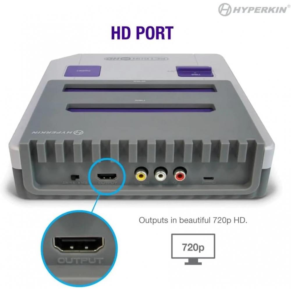 Hyperkin Retron 2 HD Gaming-Konsole für NES Super NES Super Famicom Grau Grau Retron 2