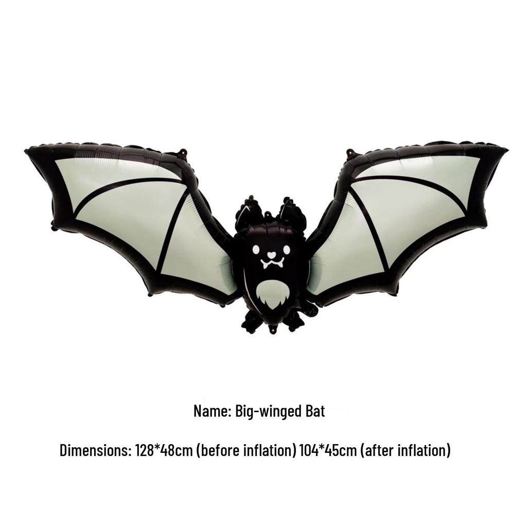 Aluminum Foil Balloons: Halloween Decorations with Ghosts, Skeletons, Pumpkins, and Bats