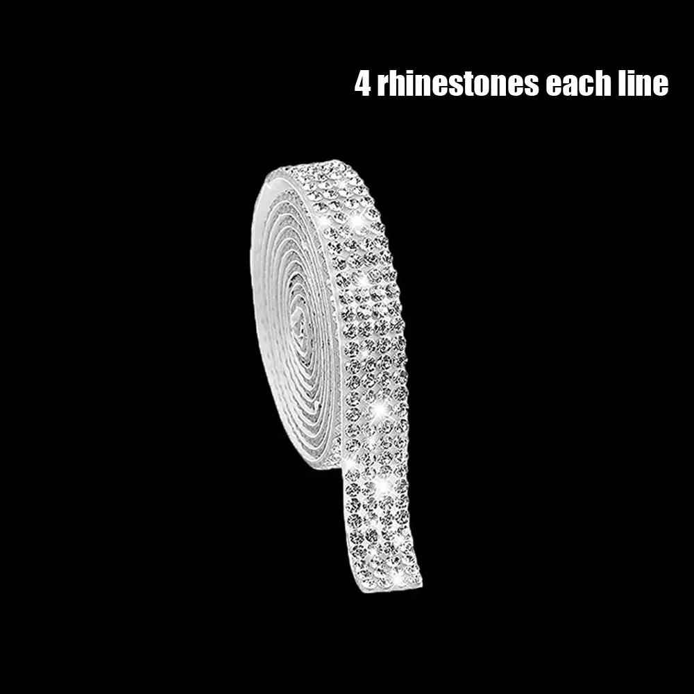 

Стразы Алмазные наклейки Самоклеящаяся лента с кристаллами Лента для украшения телефона в машину Искусство Ремесла Многофункциональные аксессуары