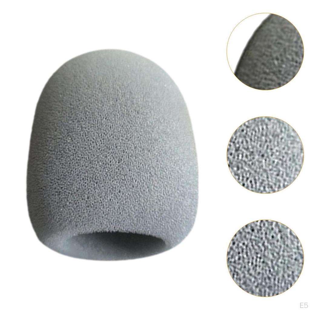 10 Pieces Handheld Microphone Cover Protection Windscreen Mic Sleeves Portable Sponge Foam
