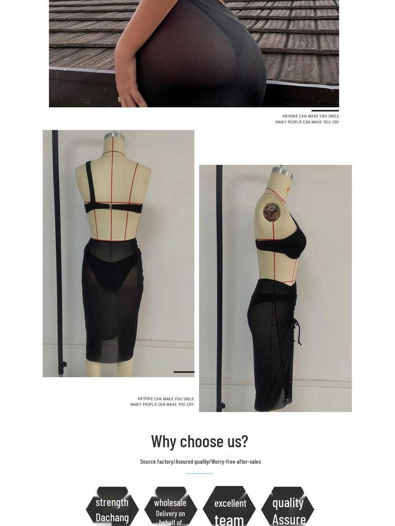 Underwire Gathered Solid Color Women's Three-Piece Bikini Swimsuit