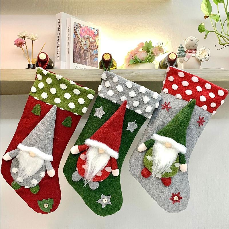 Christmas Socks Gift Bag Christmas Ornaments Children's Candy Bag Christmas Socks Gifts Candy Socks Pendant