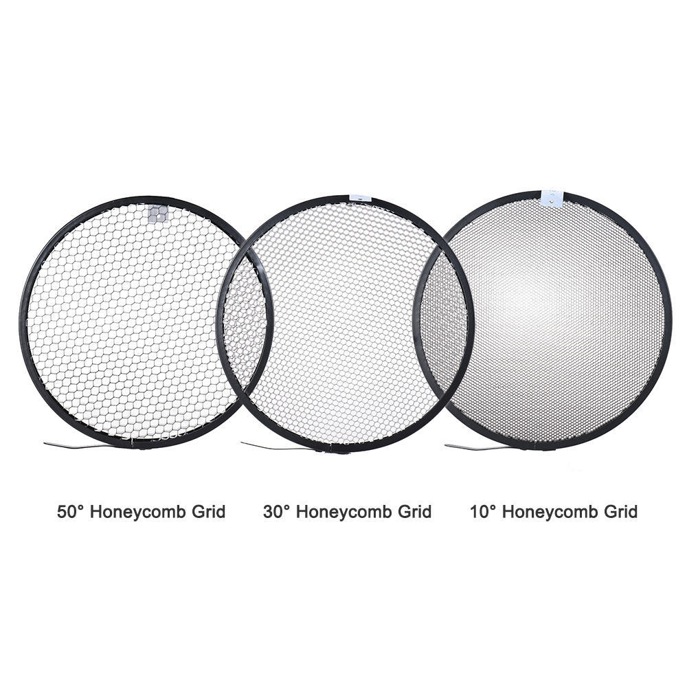 7 180mm Elinchrom Mount Standard Reflector Diffuser Shade Lamp Shade with 10 Degrees 30 Degrees 50 Degrees