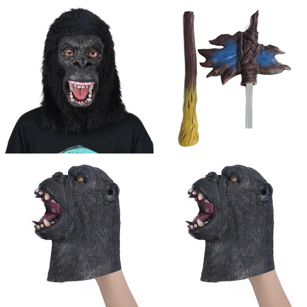 Godzilla mot King Kong Latexmask Handdocka Barn Rolig Pedagogisk Gosedjursleksak