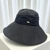 Big Brim Bucket Hat Women's Summer Sun Protection Visor Versatile Face Small Seaside Travel UV Protection Hat