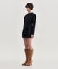 Kimjisu Drape Layered Mini Dress _ Black