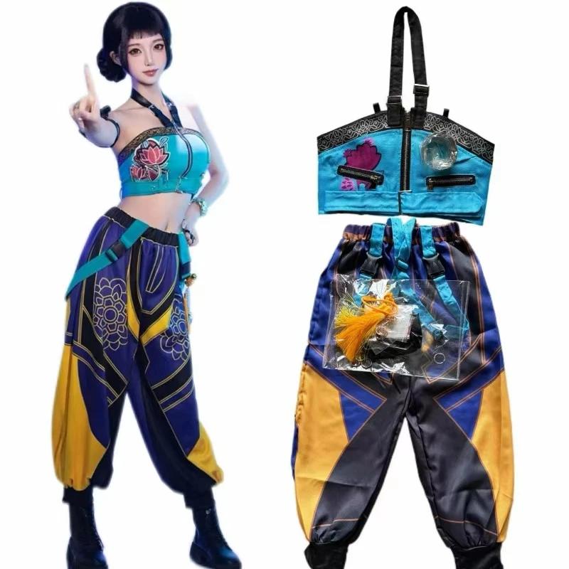 Dětský Kpop Démon Rumi Zoey Mira Cosplay Lovci Huntrix Kostým Dívčí Skupina Idol Role play Halloween Karneval Party Oblečení Oblek