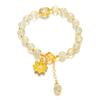 Cute Popcorn Crystal Beaded Women Bracelet Daisy Flower Pendant Fashion Bracelet Mom Girlfriend Valentine's Day Gift