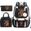 Katseye Gruppo di Ragazze K-pop Stampa Fotografica Set da 3 Pezzi Zaino per Studenti Combo 60707 Borsa Scolastica alla Moda Kit Cancelleria