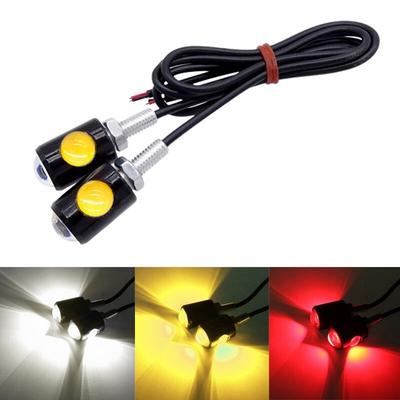 2 Stück LED Adleraugen-Leuchten für Motorrad, Blinker, Superhelle LED Motorrad Auto Rücklicht Bremslicht Nebel-Fahrlicht