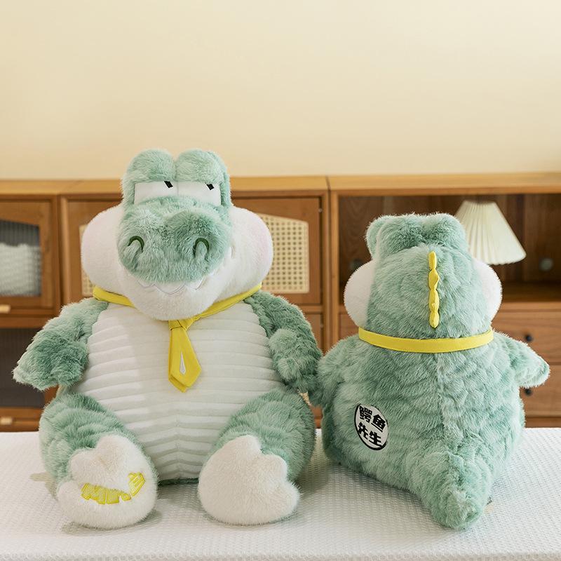 Mr. Crocodile Plush Toy - Cute Large Sleeping Pillow for Kids