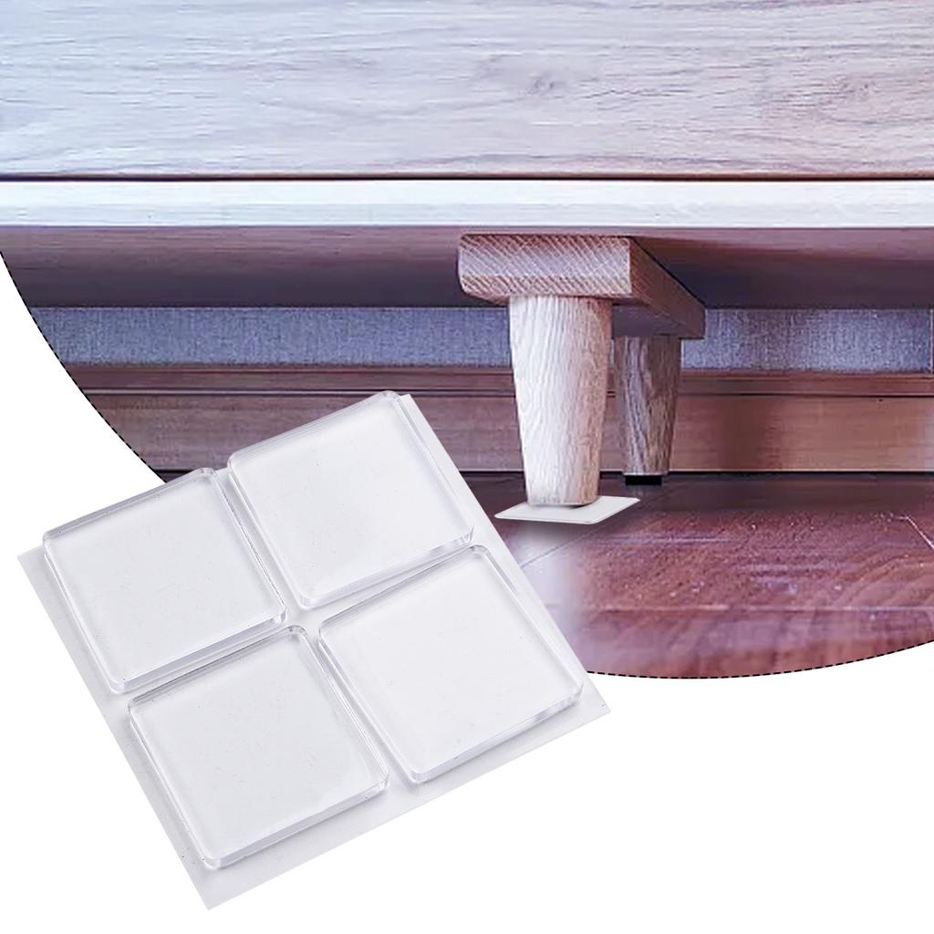 4pcs/set Transparent Anti Vibration Shock Absorbing Pad Mat Washing Machine Applicable To Any Smooth Place, Shockproof