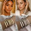 7 Pcs Set Metal Women Bracelets Set Elegant Goth Jewelry Women's Jewelry Fashion Accessories
