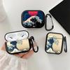 Cartoon Ocean Tsunami Case For Airpods 1 2 Pro2 4 Pro3 Pro 3 Earphone Cases Cover