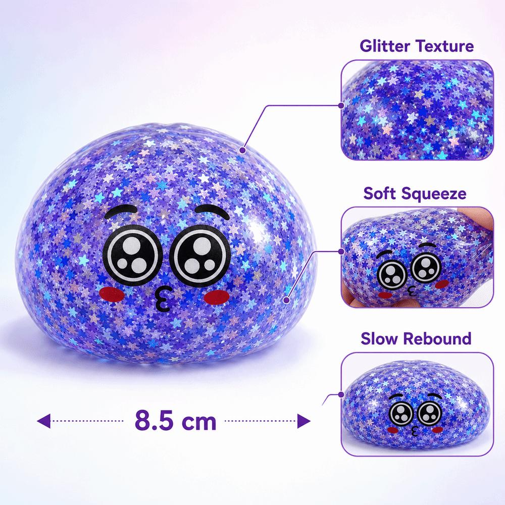 with Steamer Steamed Stuffed Bun Squeeze Pinch Le Glitter Squeeze Toy Home Decoration