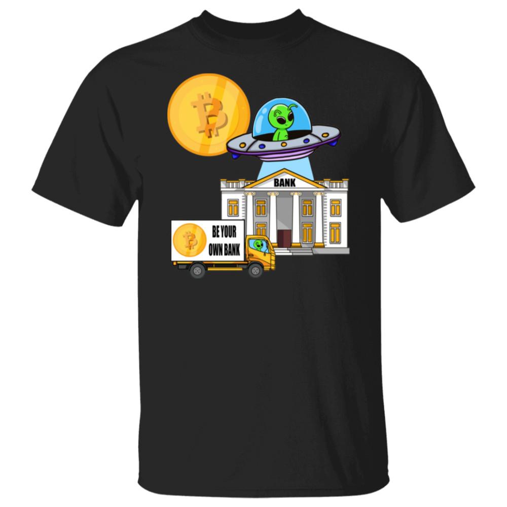 Bitcoin BTC Крипто Криптовалюта Альткоин HODL Черная футболка UPC397288 Унисекс футболка L