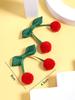 Hair Clips New Red Cherry Hair Bow for Girls Children Party Vaction Hairpins Korean Style Barrettes Girls Sweet Hair Accessories