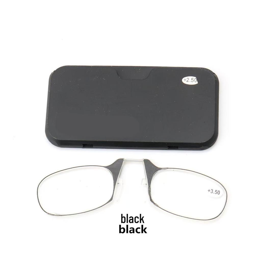 Clip-On Portable Folding Reading Glasses: Ultra-Lightweight, Card-Style Silicone Design for Seniors