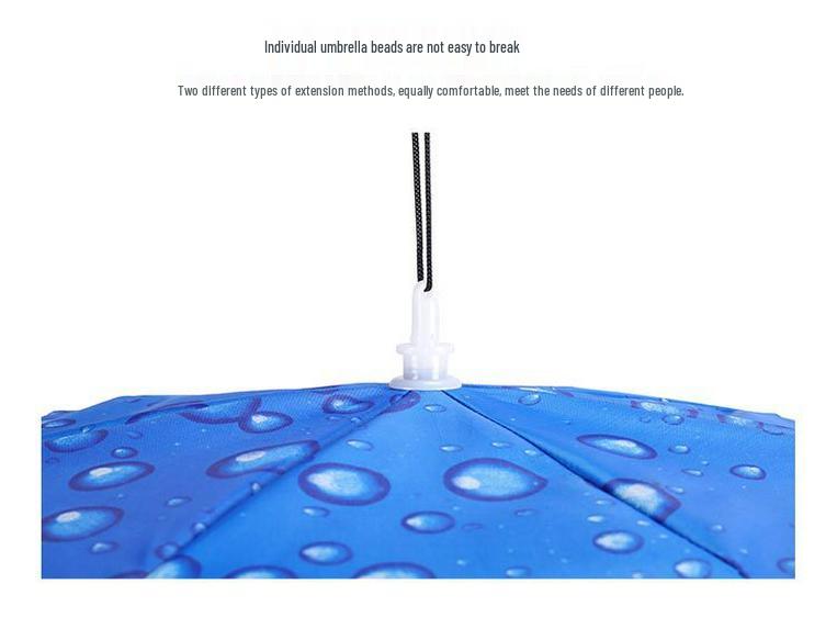 Double-Layer Sun/Rain Umbrella Hat for Adults, UV Protection, Fishing, & Tea Picking