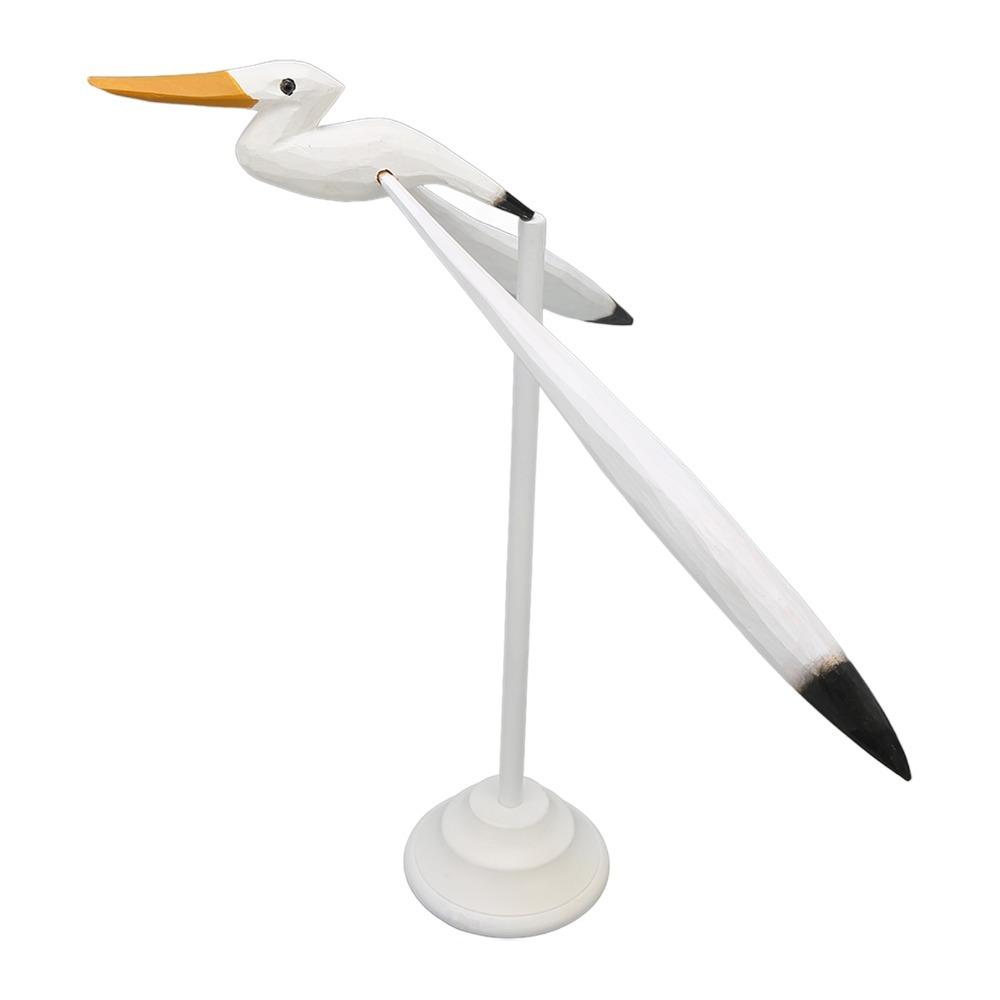 5pcs Balancing Seagull Statue White Seagull Figurine Mobiles Seabird Figurine  For Party