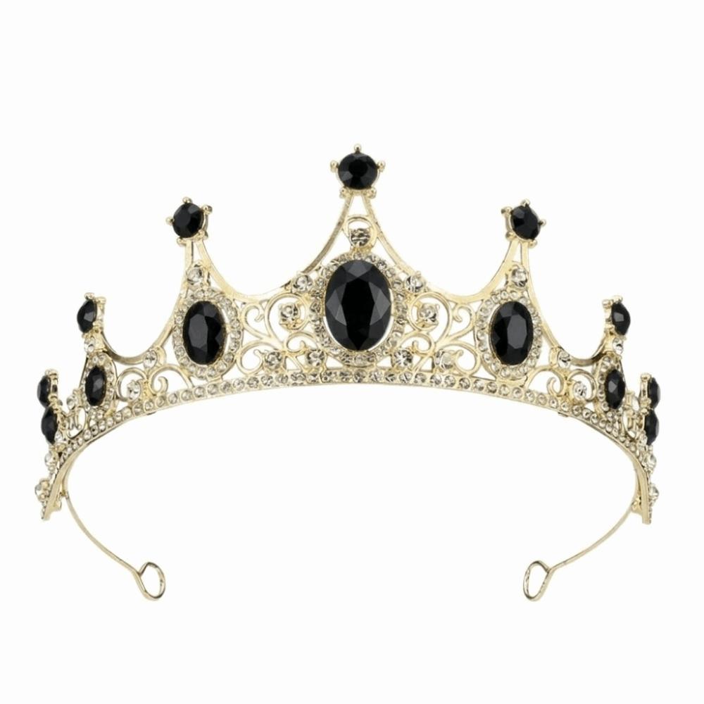 Rhinestone Queen Princess Crown Baroque AB Crystal Headwear Bridal Tiara Headband  Birthday Gift