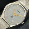 ALLWYN 6300A HAND-WINDING INDIA MENS VINTAGE GREY COLOR DIAL WATCH A706030-1