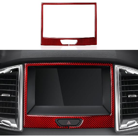 Car Sticker Carbon Fiber Center Console Gear Shift Indicator Panel Cover Trim for Ford Ranger XLT Lariat XL      Decal Accessories Red
