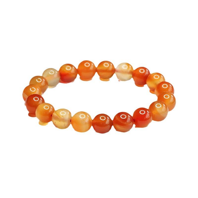 Juan Yu Natural Agate Bracelet - Icy Candy Red & Yellow Chalcedony