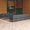 Day and Night - Day and Night Garden Furniture Set 9 Pieces and Cushions Solid Pine Wood