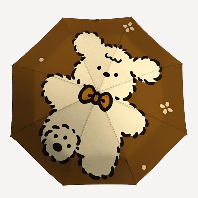 

1pc Cute Dog Umbrella - 8-Rib Automatic Open/Close, Fashionable Compact Umbrella for Outdoor Adventures yy250813151
