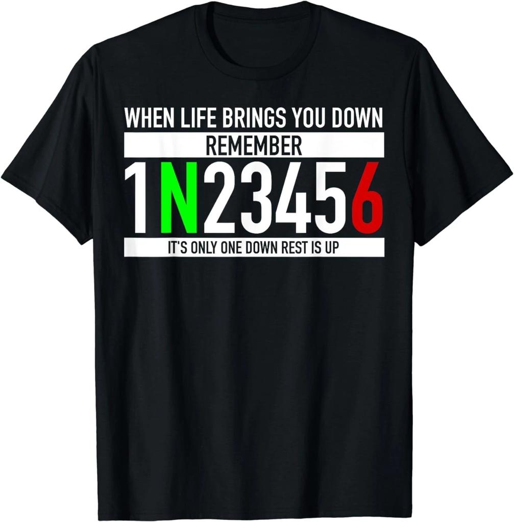 1N23456 Motore Cambio Moto Regalo Motociclista T-Shirt Unisex