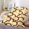 1pc Bread Pattern Blanket Warm, Cozy, And Soft, Suitable for Sofas, Beds, Cars, And Office Use.Perfect for Camping And Travel, Making It a Great Gift
